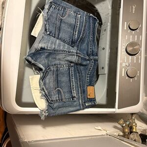 American Eagle Outfitters Dark Blue Denim Shorts